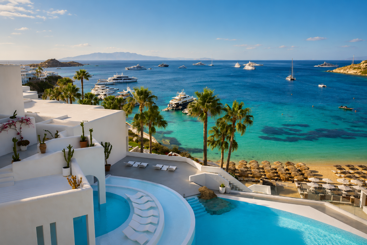 Egy hét tengerparti élet Mykonos szigetén 🕶️